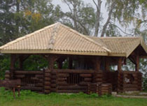 Деревянный дом, проект, сруб