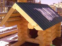 деревянная будка для собаки